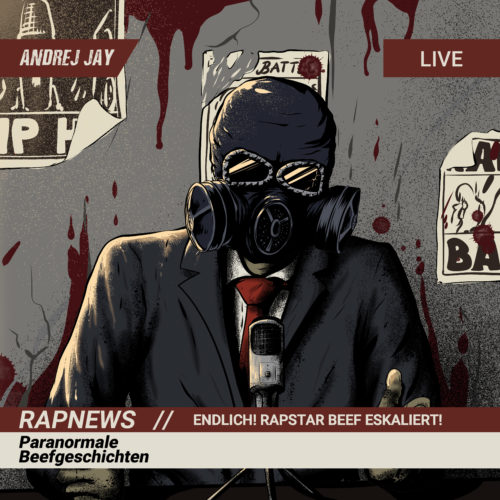 andrej jay Rapnews Paranormale Beefgeschichten Artwork by rizkiali
