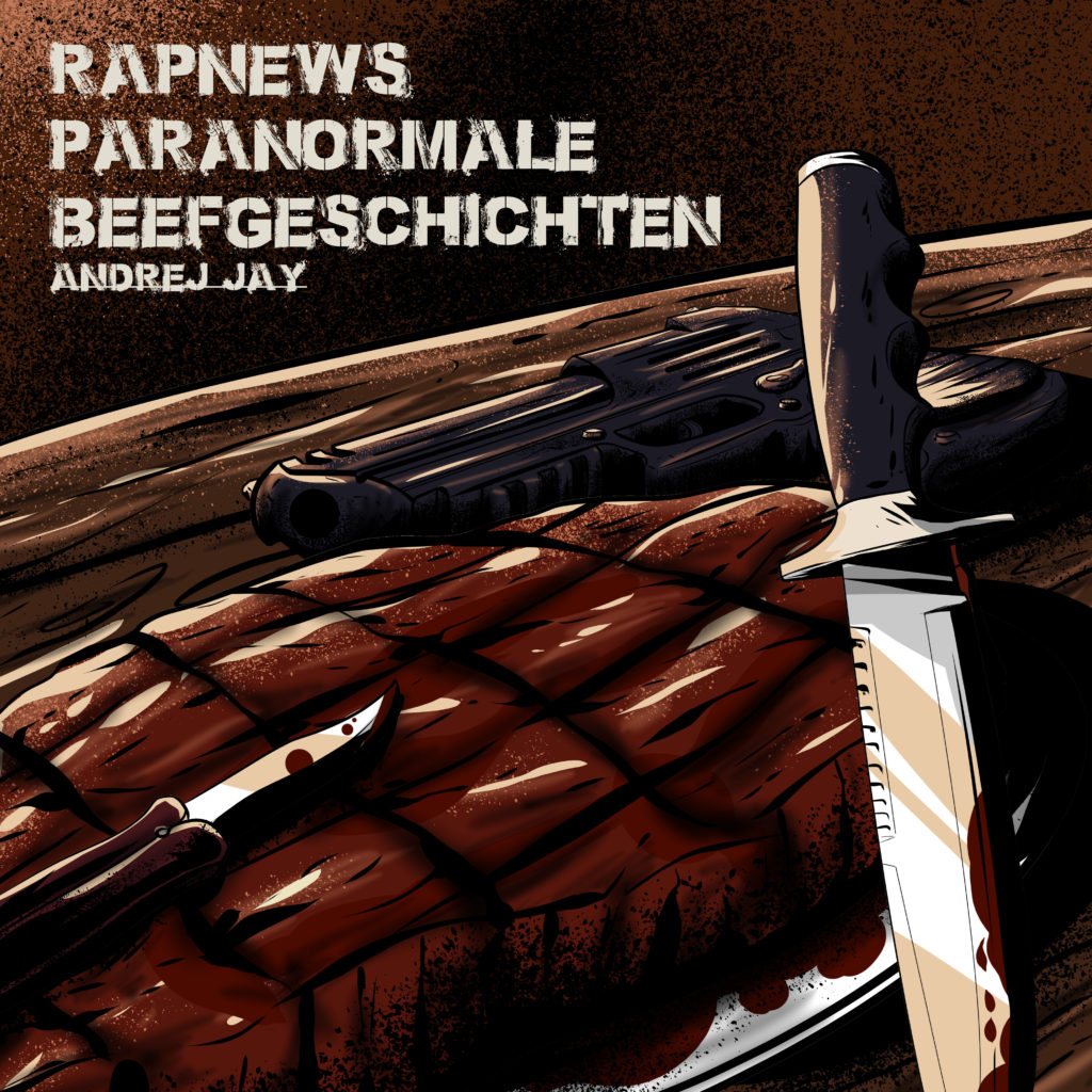 Rapnews Paranormale Beefgeschichten andrej jay OUT NOW artwork by rizkiali